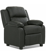Kids Deluxe Headrest Recliner Sofa Chair with Storage Arms-Black - Color... - €143,51 EUR