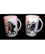 BUNUN &amp; YAMI Aborigine Mugs Lot of 2 Aboriginal People Taiwan by Lima - €16,69 EUR