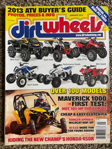 DIRT WHEELS ATV Magazine Quad January 2013 Buyer&#39;s Guide Maverick 1000 H... - $4.94