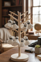 Cute Handmade Crochet Shuttlecock Keychain | Mini Sports Gift | Amigurum... - $22.00