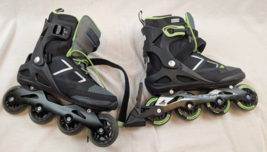 Rollerblade Macroblade 80 ABT Womens Inline Skates Size 10 Black Silver ... - $59.39