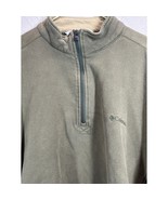 Columbia Men’s 1/4 Zip Pullover Sweatshirt Fleece Warm Olive Green Size ... - €17,08 EUR