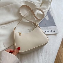 Trend New Women&#39;s Fashion Handbags Retro Solid Color PU Leather Shoulder Underar - £18.06 GBP