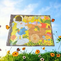 VTG Barnaby Bunny Hallmark Easter Spring Die Cut Out Placemats Set of 6 ... - $22.76