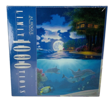 Al Hogue 1000 Piece Puzzle Moonlit Sanctuary Dolphins Made in USA 2002 Sealed - $23.20