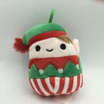 New Mini 4&quot; Bartie the Christmas Elf Ornament Holiday 2021 Squishmallows Plush - £9.59 GBP