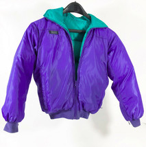 Britches Great Outdoors Blue and Green Down Puffer Jacket Wms Size Small - £31.13 GBP