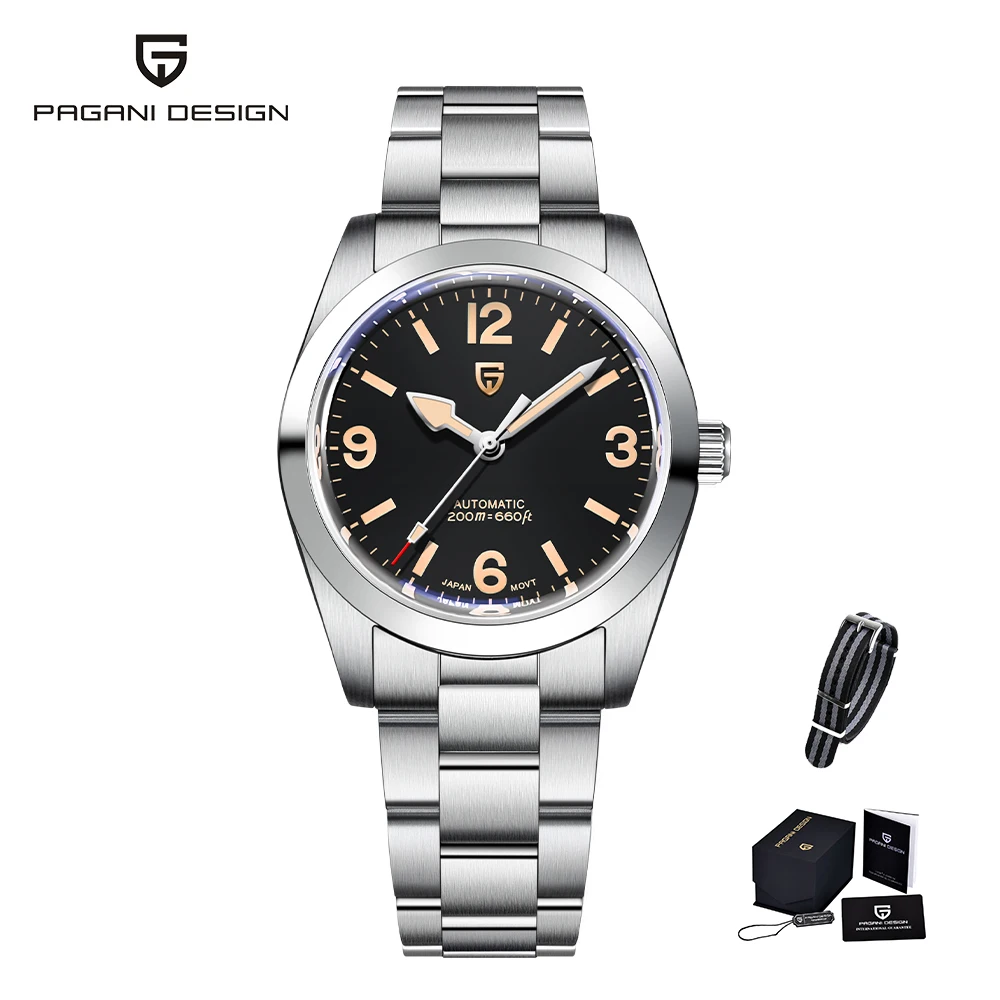 2023 PD-1751 PAGANI DESIGN Automatic Men Mechanical NH35 Sapphire Watch Waterpro - £225.90 GBP