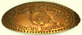 Vintage Ringling Bros &amp; Barnum &amp; Bailey Circus World Elongated Pressed Penny - £27.68 GBP