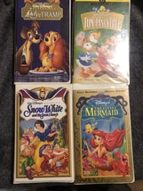 A lot of 4 VHS’s Lady and the tramp, Snow white Little mermaid Fun &amp;fanc... - £42.83 GBP