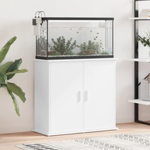 Aquarium Stand White 81x36x73 cm Engineered Wood - £63.97 GBP