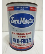Scarce FULL Vintage ZERO MASTER PERMANENT TYPE ANTI-FREEZE 1 Quart Oil C... - £75.62 GBP