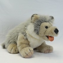 Unipak Wolf Pup Husky Puppy Plush 21&quot; Nose to Tail - $45.07