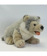 Unipak Wolf Pup Husky Puppy Plush 21&quot; Nose to Tail - £35.53 GBP
