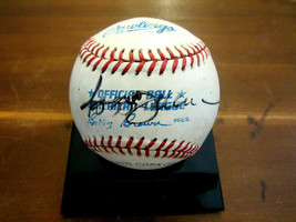 Reggie Jackson Yankees A&#39;s Hof Signed Auto Vintage Oal Game Used Baseball Jsa - £118.69 GBP