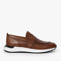 The Lara Tan Leather Men Sneaker image 3