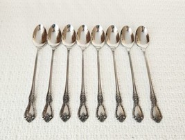 Oneida Distinction Deluxe KENNETT SQUARE Stainless Iced Tea Spoons ~ Set of 8 - £17.40 GBP