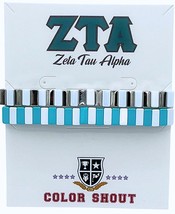 Color Shout unisex - zeta tau alpha enamel tile double stack bracelet size One - $26.73