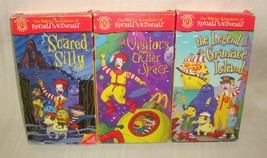 The Wacky Adventures of Ronald McDonald 3 VHS Tapes 1-3 McDonald&#39;s 1 2 3 - $19.79