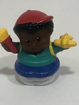 Fisher Price Little People Michael AA boy airplane paint brush 2002 - $8.50