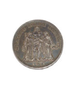 France 1849 5 Francs Hercule, 2nd Republic Silver Coin - €33,70 EUR