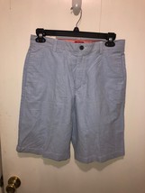 NWT Izod Mens Oxford Flat Front Shorts SZ 32 100% Cotton Inseam 10&quot; NEW - £12.68 GBP