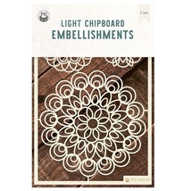 Hello Autumn Light Chipboard Embellishments 4&quot;X6&quot; 3/Pkg- P13HAU47 - £16.33 GBP