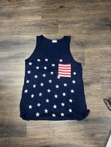 FREE KISSES America Stars and Stripes Sleeveless Tank Top SIze 1X - £8.87 GBP