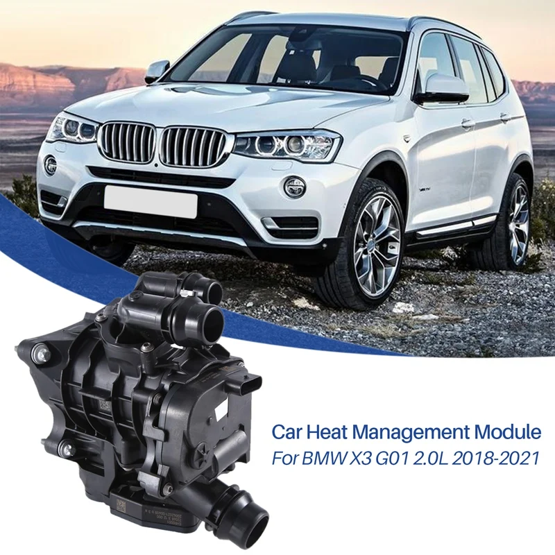 1 PCS Car Heat Management Module Coolant Thermostat Heat Exchanger Car Accessori - £361.11 GBP