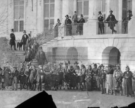 Native American Delegation At The White House Ponca Pawnee 8X10 B&amp;W Photo - $11.32