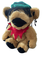 Steven Smith Red Collar Grateful Dead Jointed Rasta Bear Stuffed Plush 12&quot; - $58.91