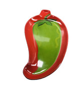 Red Pepper Snack Trays-Melamine Trays Chiles 15 Inches Long - €16,89 EUR