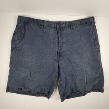 Orvis Womens Shorts Size 40 Blue Bermuda Cotton Pockets Hike Fish Camp  - $13.96