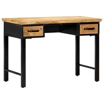 Writing Table 110x50x76 cm Solid Mango Wood - £204.00 GBP