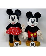 Disney Applause Woodcraft Mickey &amp; Minnie Mouse 18&quot; Limited Edition Figu... - £141.21 GBP