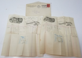 Evangelical Deaconess Home and Hospital St. Louis 1926 Receipts Set of 2  - £15.09 GBP