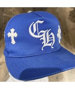 Cross/Hearts CH Hat Palace Blue Off White Logo Cap mm6 Dutch Designer Tr... - $33.45+