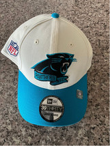 Carolina Panthers NFL of Sideline Hat Size Large /X Large Ivory - $709.62 MXN