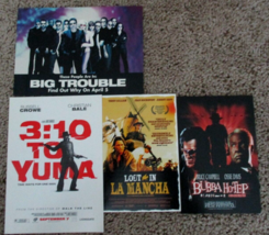 MOVIE PROMO POSTCARDS &amp; CARDS LOT BIG TROUBLE BUBBA HOTEP LOST IN LA MANCHA - $12.86