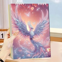 Pink Phoenix Pattern Style Notebook Diamond Jewel Art COMPLETED &amp; SEALED - $24.74