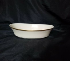 Lenox “Ethernal” oval vegetable serving bowl plate gold rim  USA made - £57.99 GBP