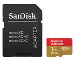 SanDisk Extreme 1TB UHS-I U3 microSDXC Memory Card with SD Adapter - £263.00 GBP