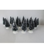 Lemax Village 14 Trees Winter Pines Snow Tipped Scenery 4&quot; w/bases PR - $19.47 CAD