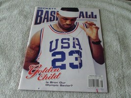 Le Bron James On Cover Rookie August 2004 Beckett Basketball Magazine Nm+ - £23.69 GBP