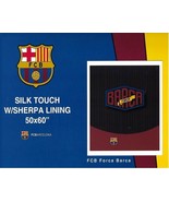 FC BARCELONA ORIGINAL LICENSED SHERPA LINING THROW BLANKET WITH SHERPA 5... - $594.10 MXN