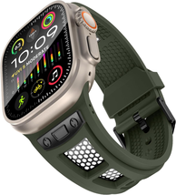 Rugged Apple Watch Band iWatch Ultra 49Mm 45Mm 44Mm 42Mm Silicone Wristb... - $45.98