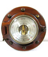 1970s Carrington Thick Wood Ship Porthole Window Barometer - $134.47 CAD