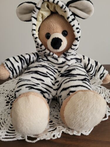 Wildlife Artists Teddy Bear Soft Plush Zebra Costume Stuffed Animal 13" - £11.02 GBP