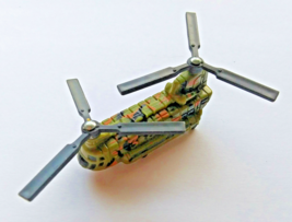 CH-47 Chinook Micro Size Hot Wheels Transport Helicopter, Green Black Ta... - $10.88