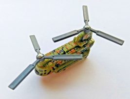 CH-47 Chinook Micro Size Hot Wheels Transport Helicopter, Green Black Tan Camo. - £8.51 GBP